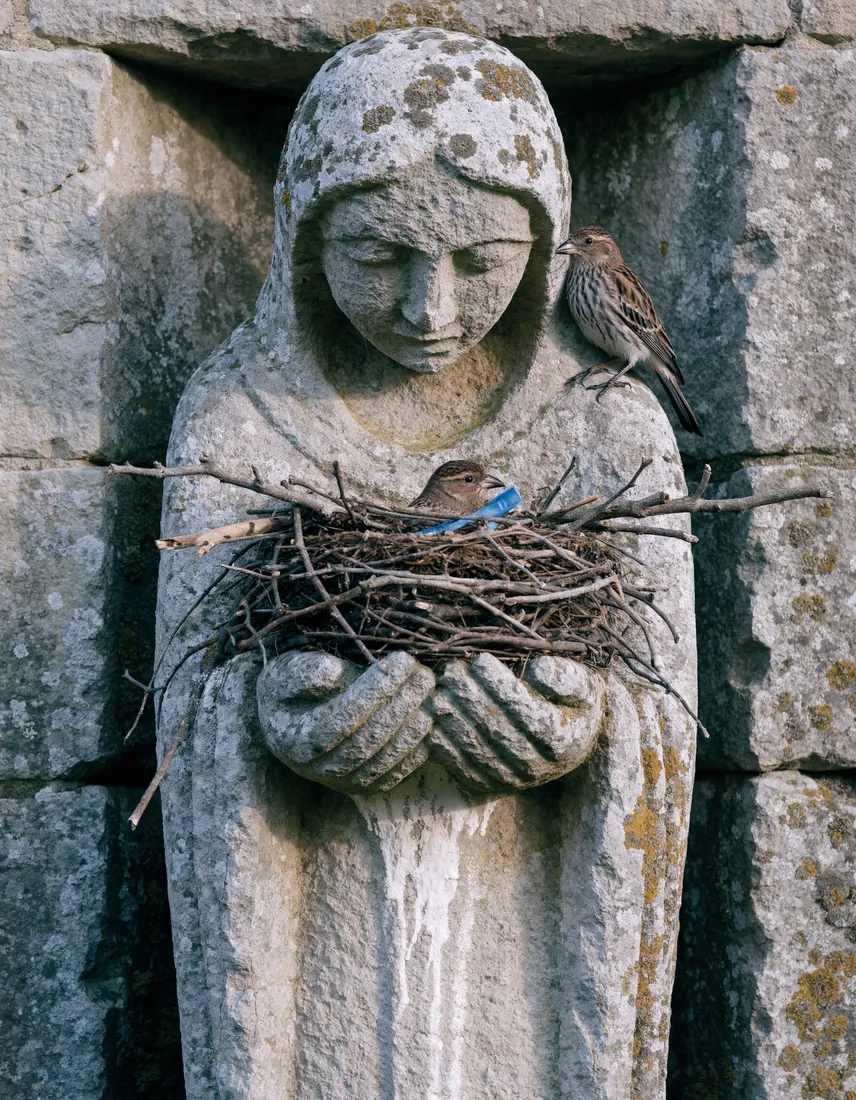 La statue et le nid